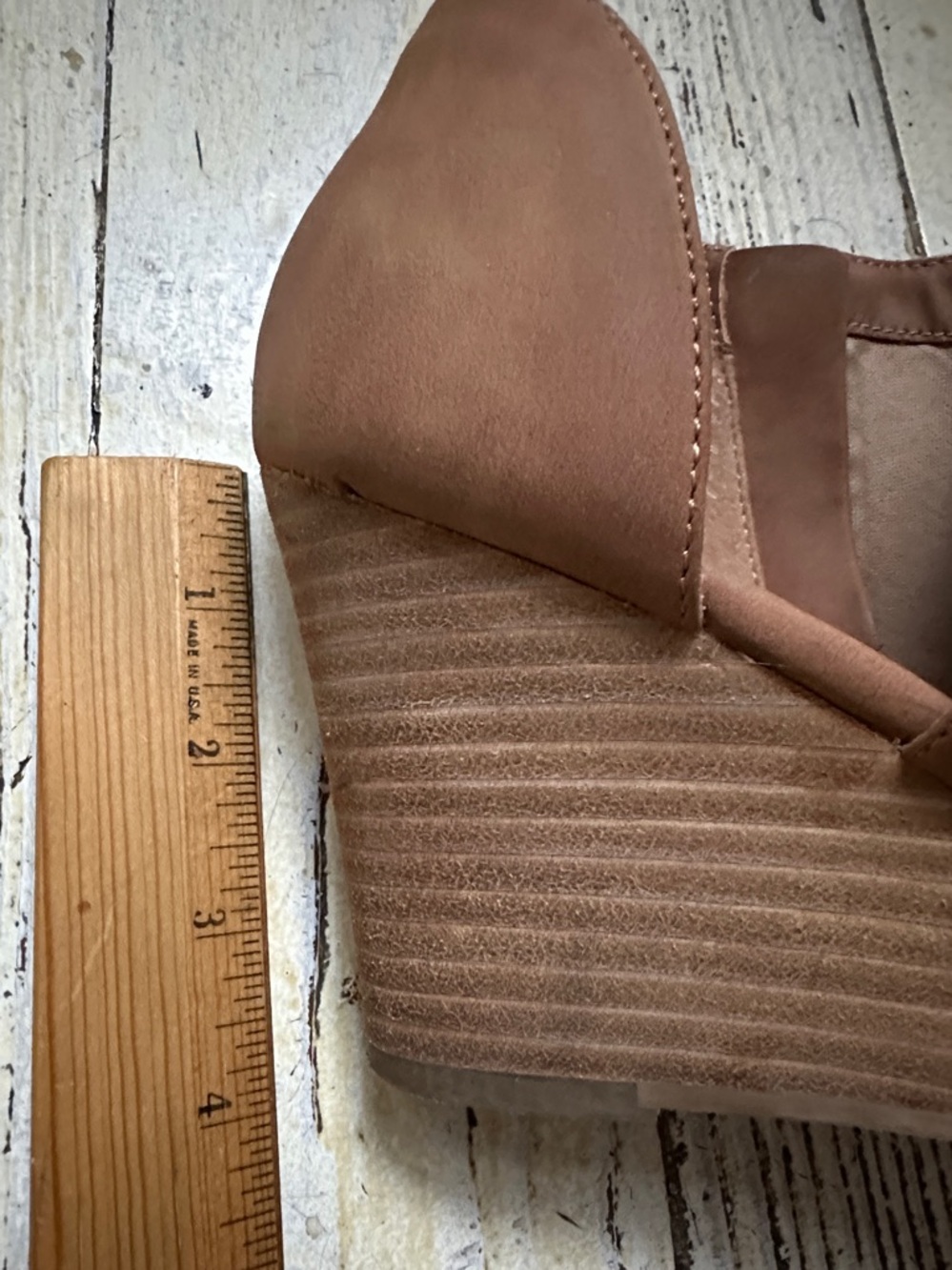 Dolce Vita Short Women's Tan Wedge Booties - Picture 8 of 8